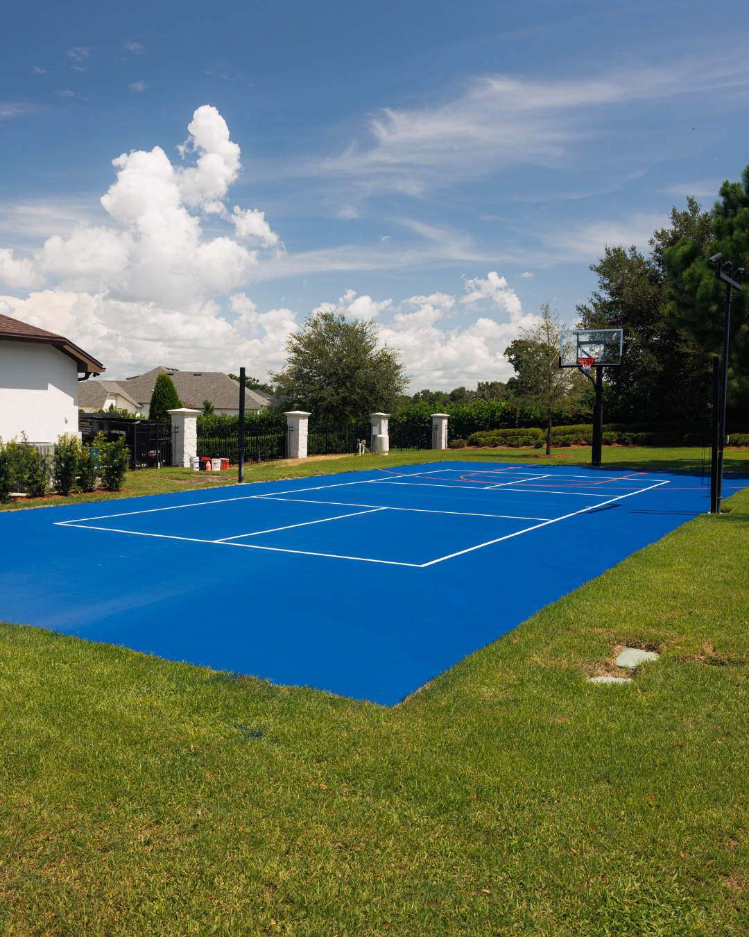  Dual Basketball & Pickleball Court Construction
